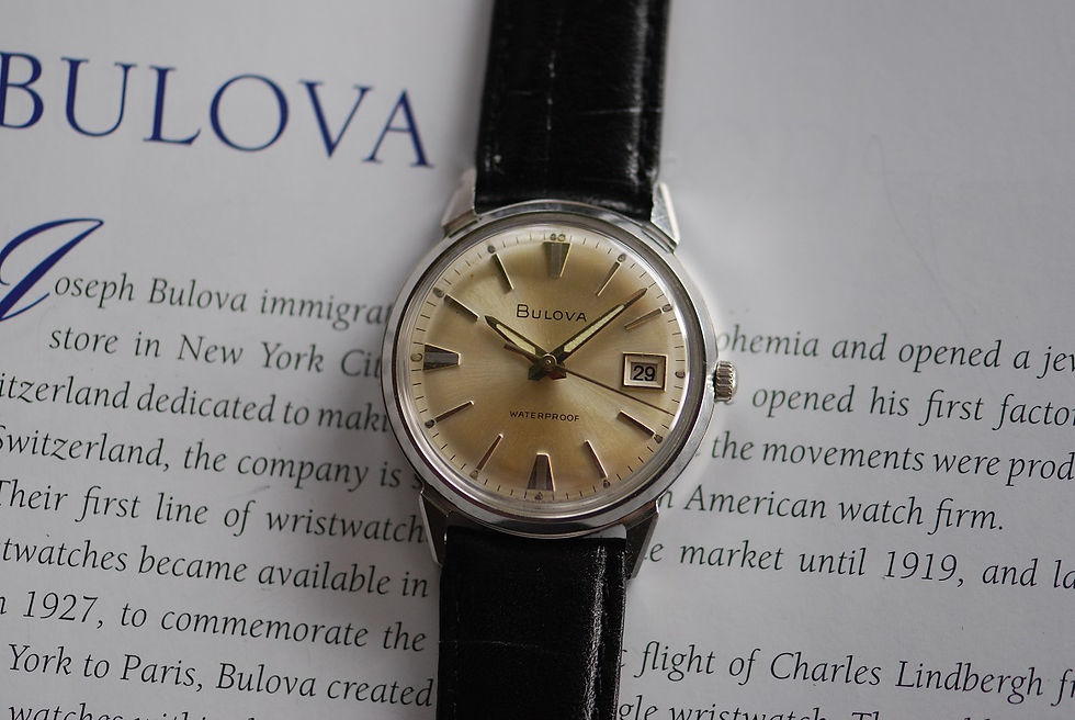 Thumbnail: 1964 BULOVA WATERPROOF CALENDAR WATCH