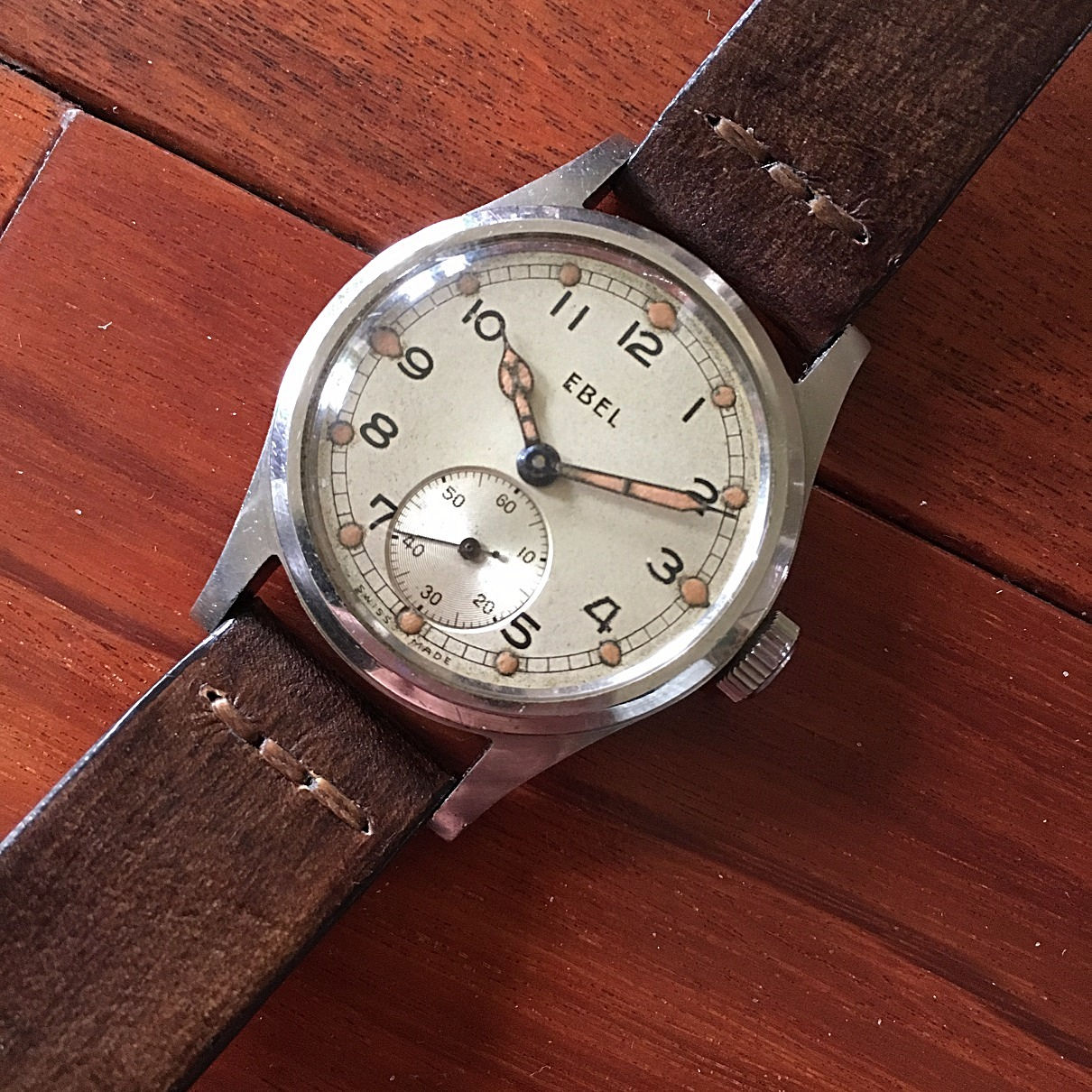 1944 BRITISH ARMY TIME PIECE EBEL WATCH