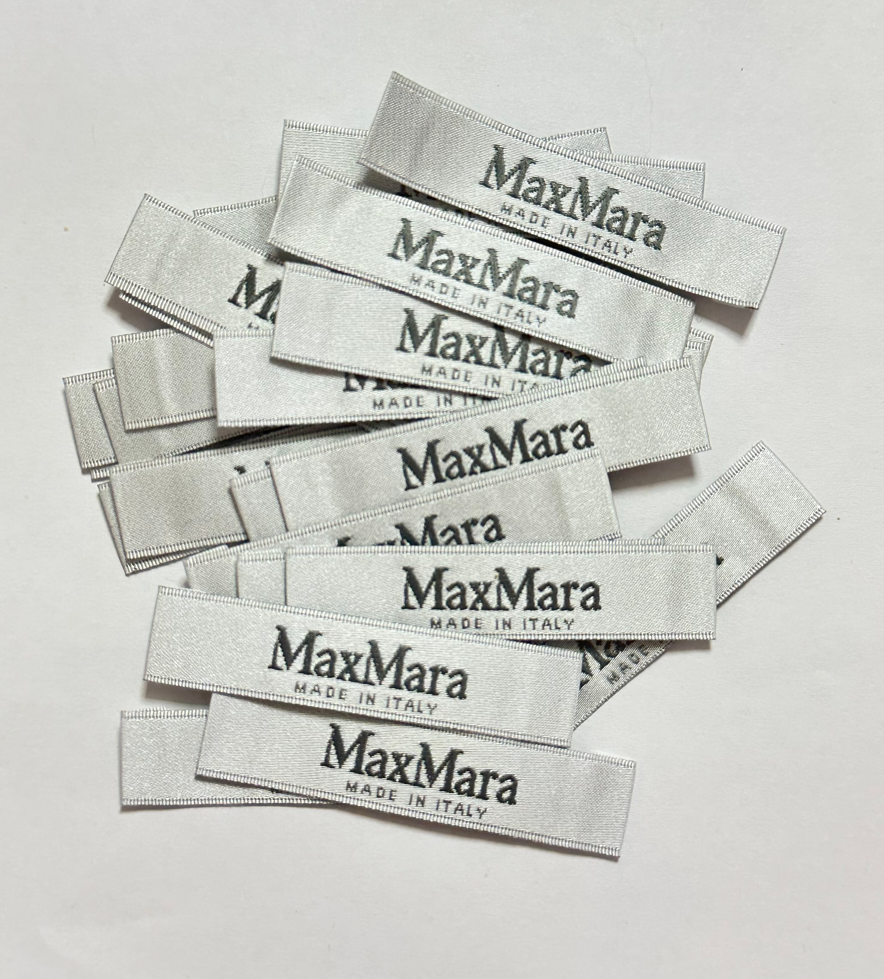 Лейба жакард 5.8*1.3см для одягу з логотипом MaxMara