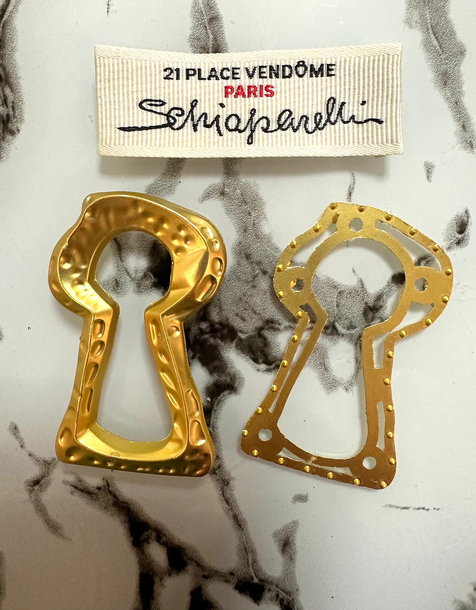 Прев'ю: Декоративні елементи з 2 частин 5.5*3см колір золото Schiaparelli