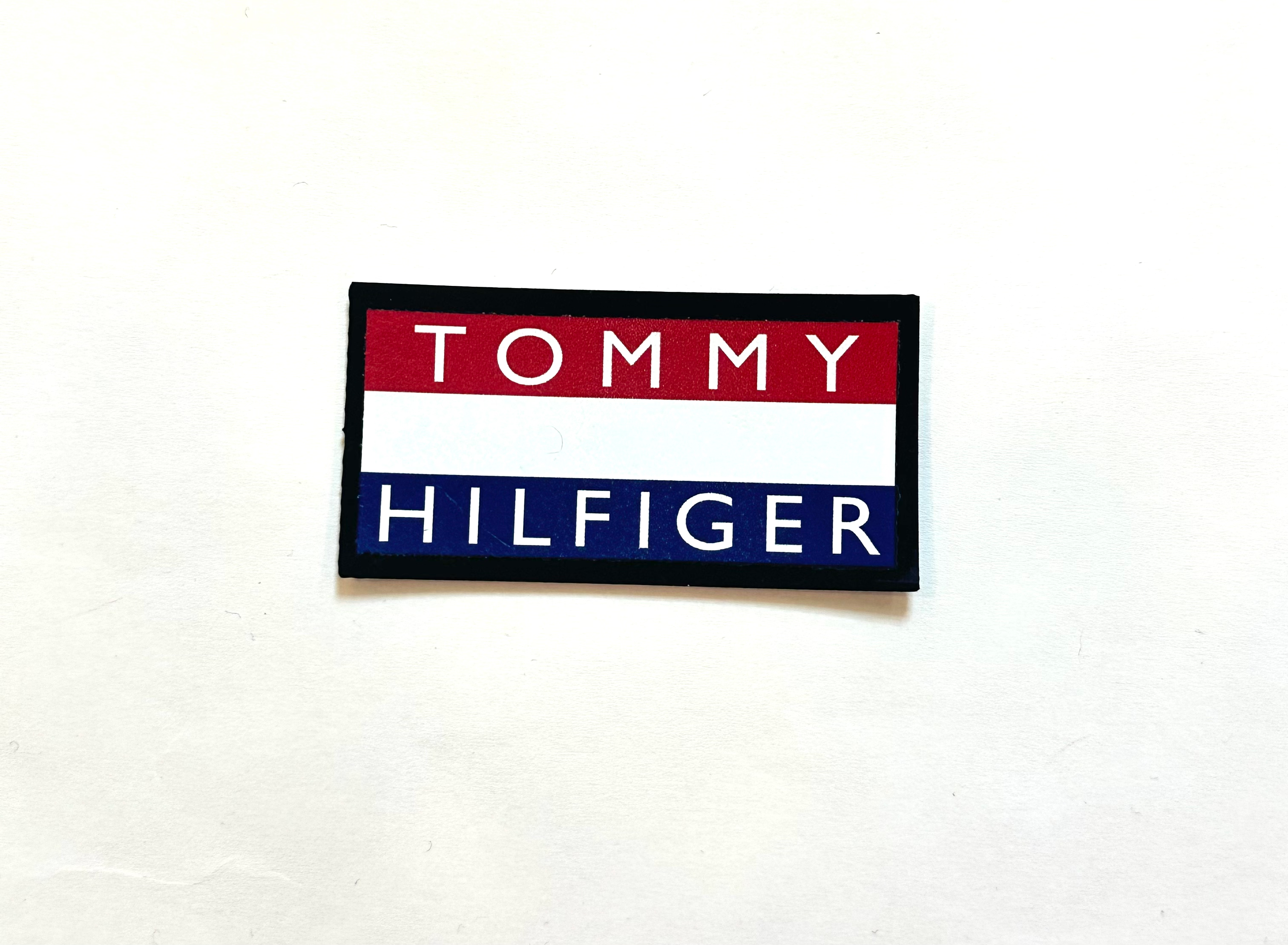Гумова лейба 6*3см на клейовій основі логотип Tommy Hilfiger
