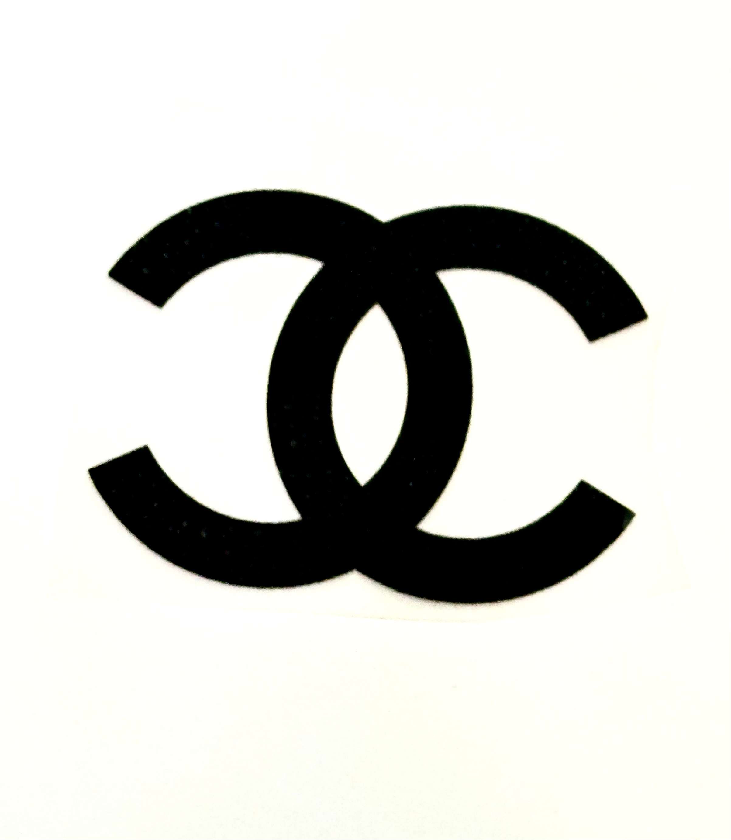 Термоаплікація 5*4см колір чорний з лого Chanel