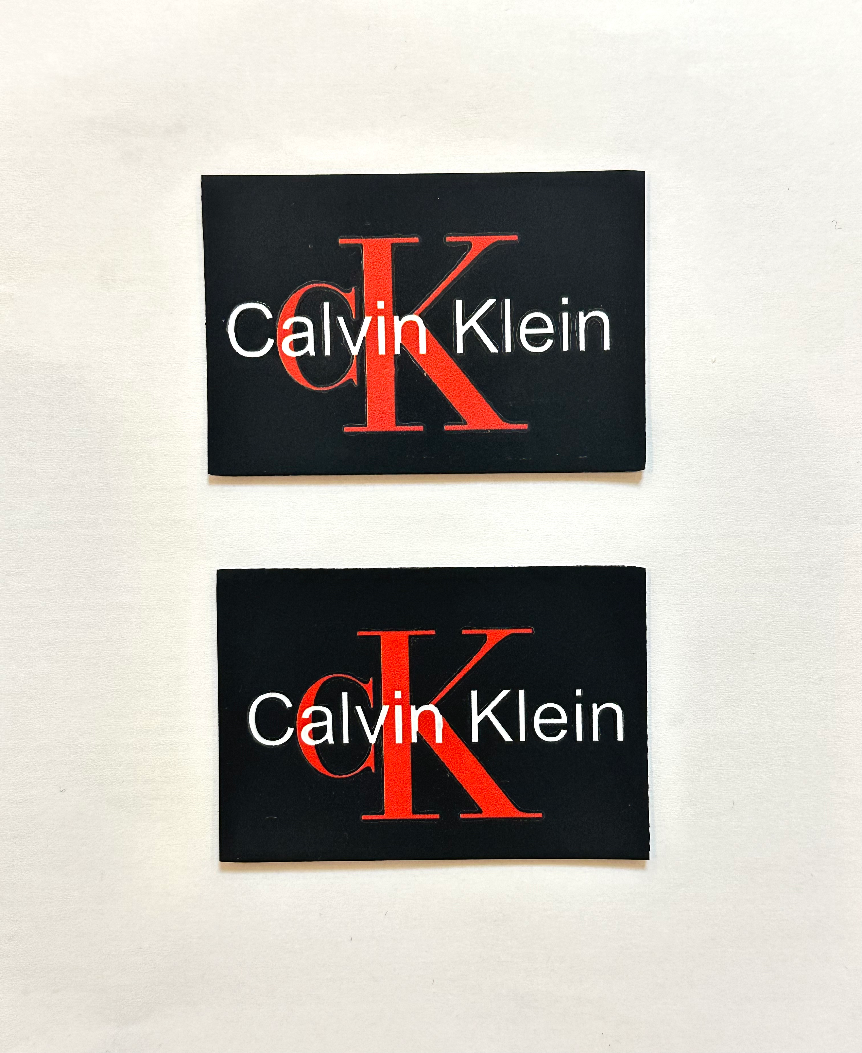 Гумові патчі 5.8*4см на клейовій основі логотип Calvin Klein