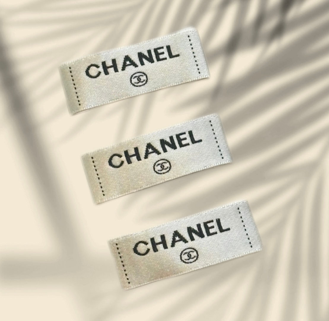Лейба жакард колір білий та сірий з логотипом Chanel