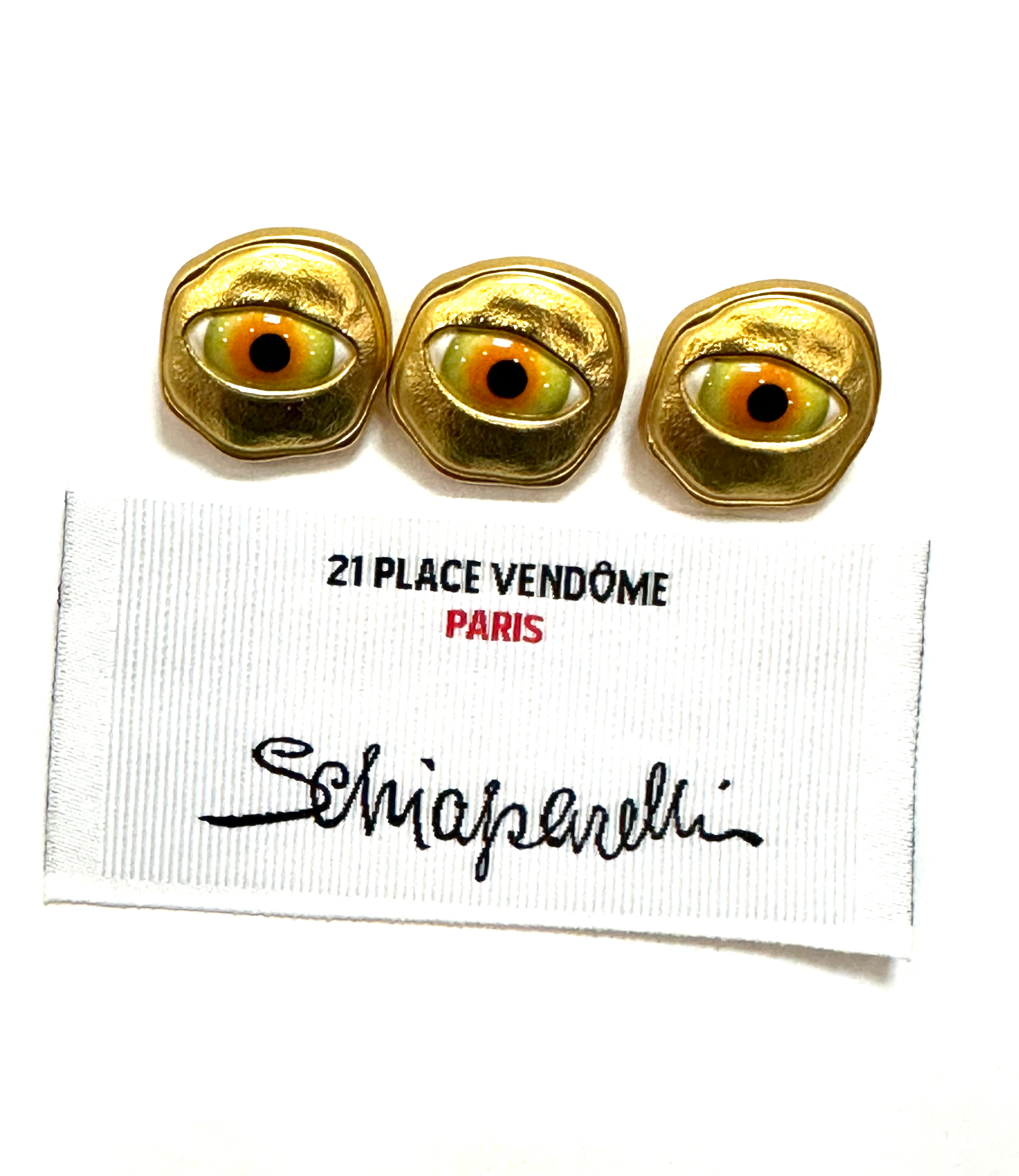 Ґудзики металеві на ніжці 22мм Schiaparelli