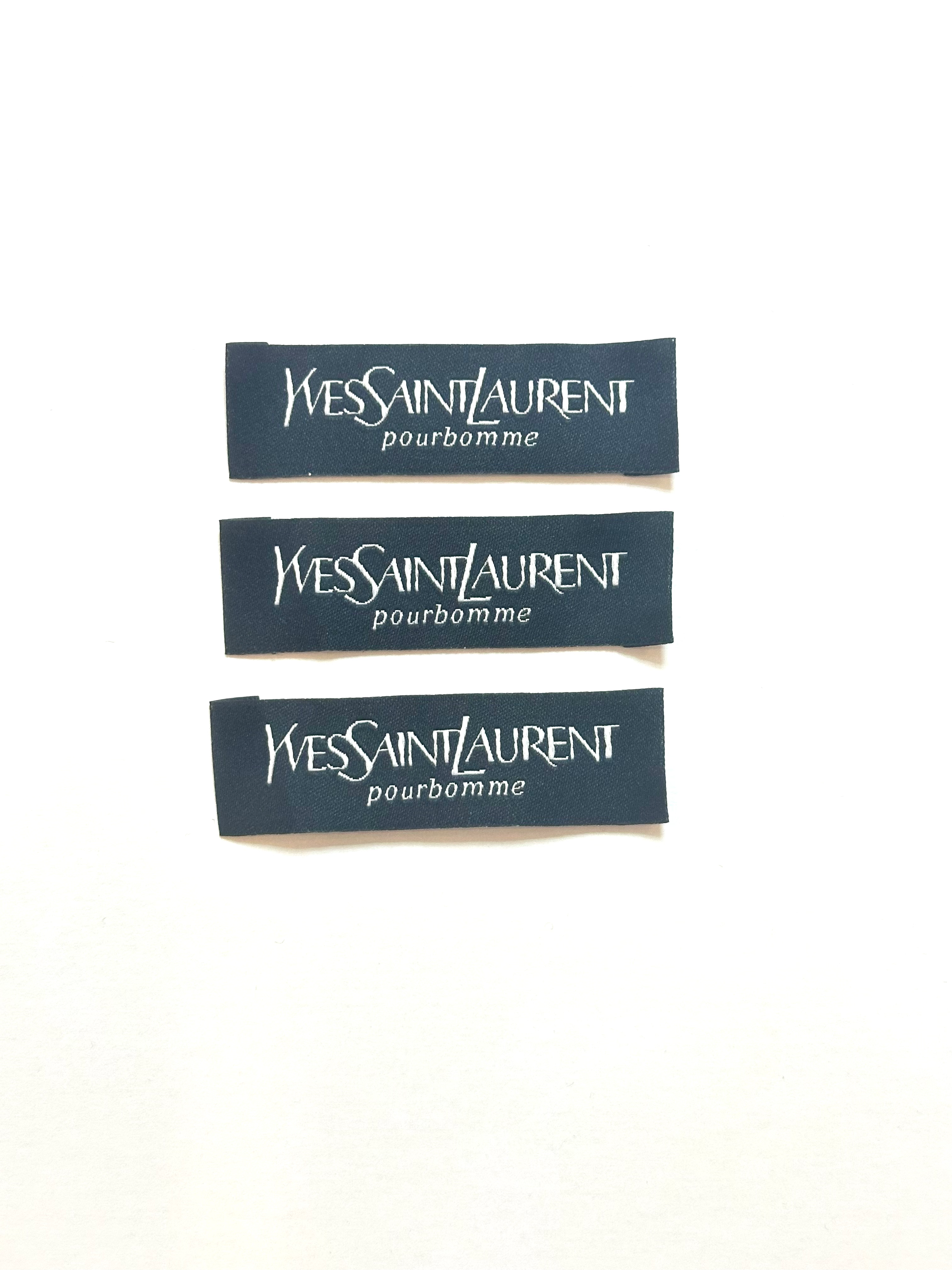 Лейба жакард 5.7*1.7см з логотипом Yves Saint Laurent