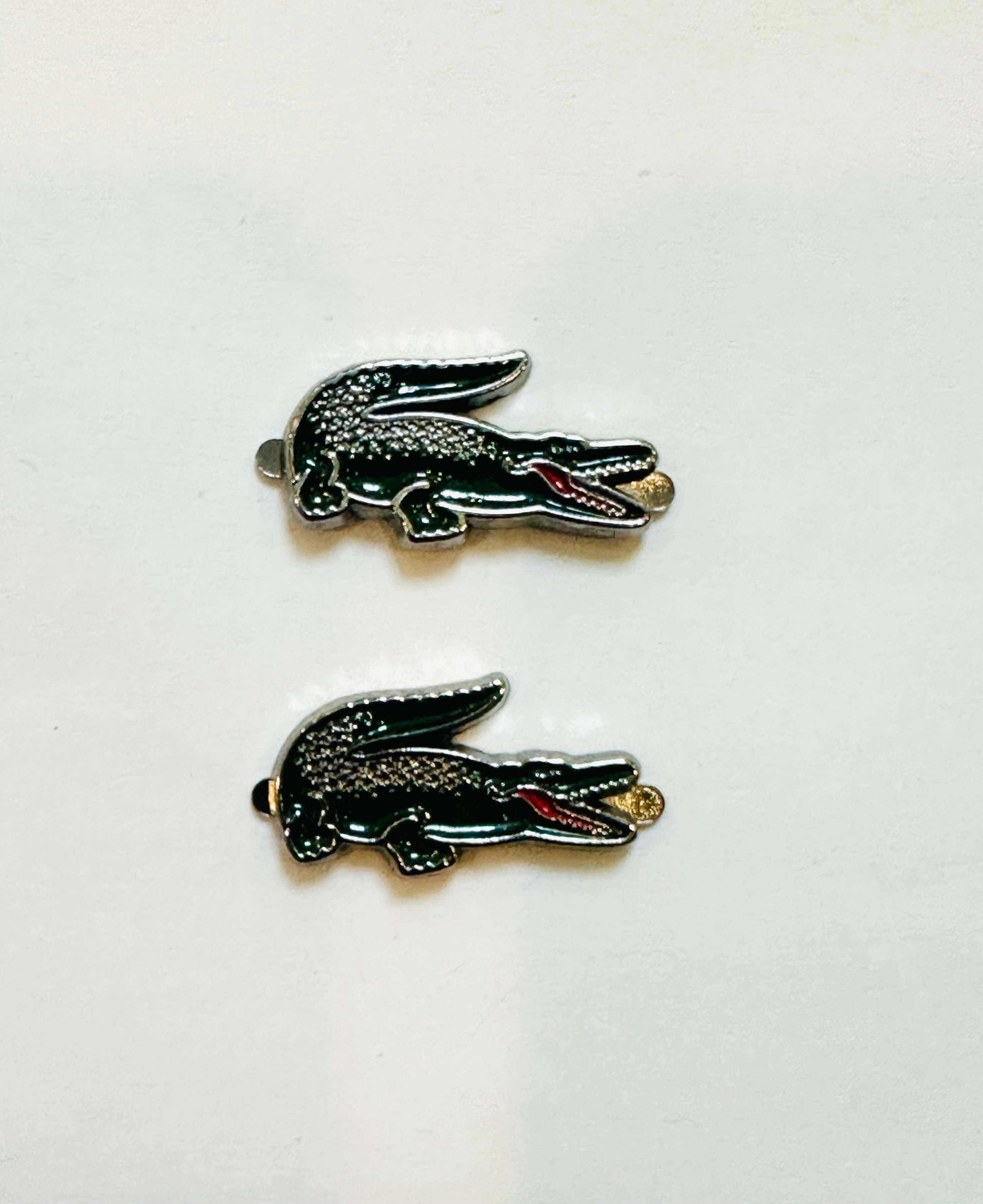 Емблема - краб металева 2.2*1.2см логотип Lacoste