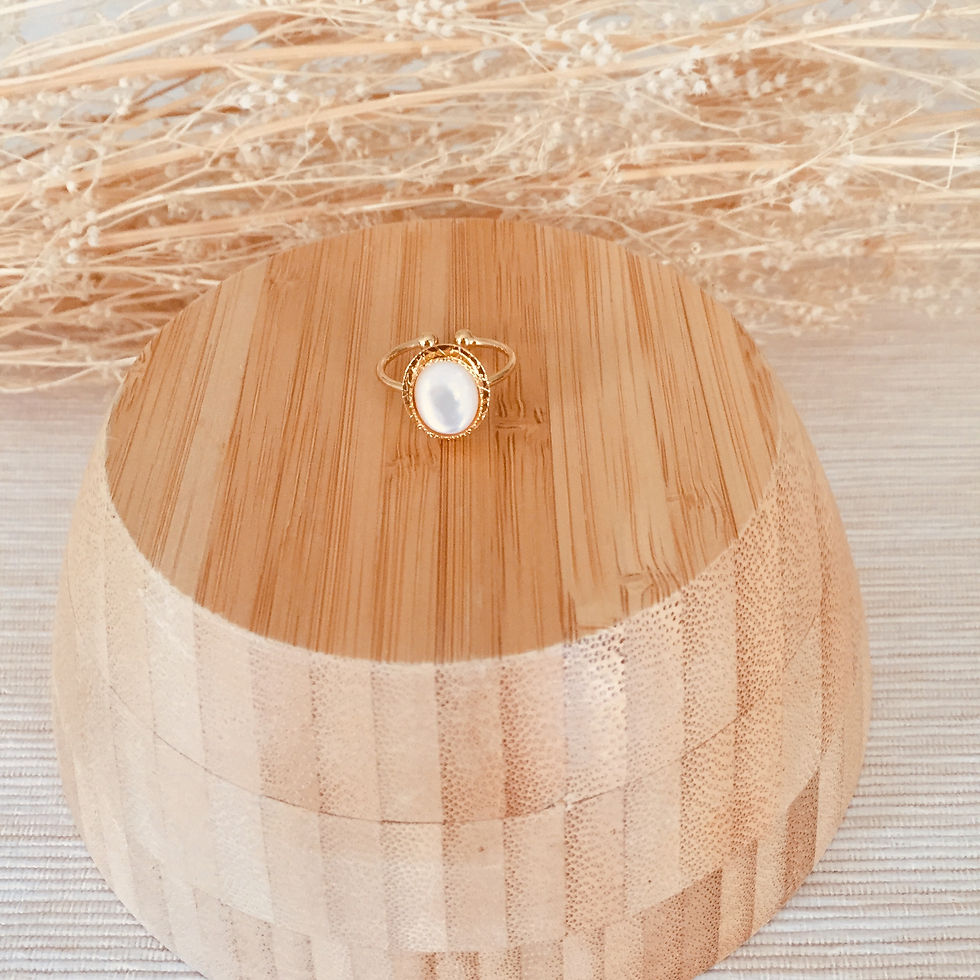 Miniature : Bague dorée plateau
