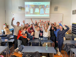 Charity run at Barlaeus Gymnasium Amsterdam