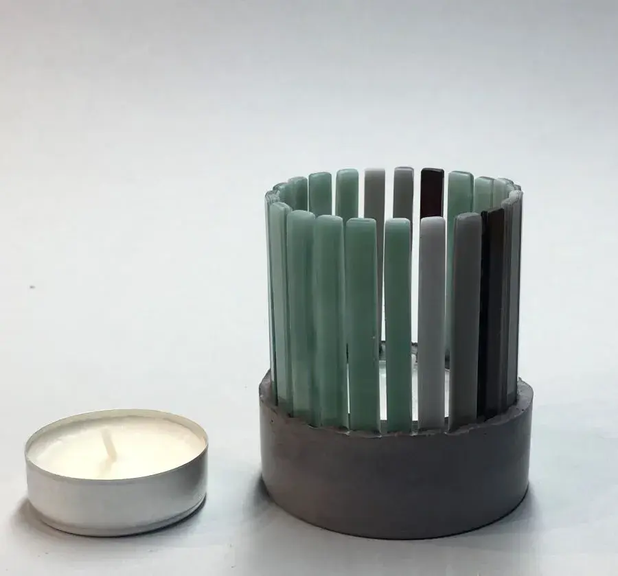 Thumbnail: Photophore Brins de verre rond