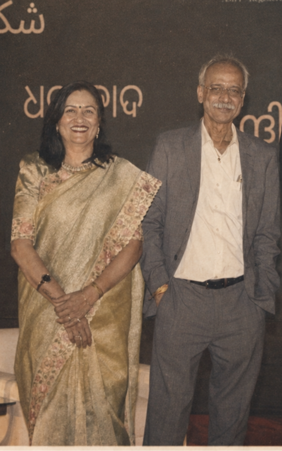 Geeta Vijayrangan Director and Vijay Vijayrangan Managing Director of Vijay InvestEdge attending an event.