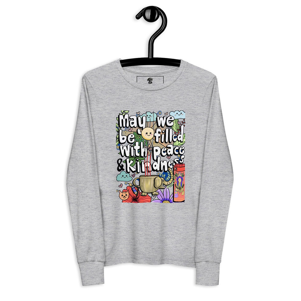 Thumbnail: Peace & Kindness Youth Long Sleeve Tee