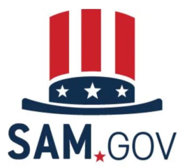 SAM.GOV logo with Uncle Sam hat