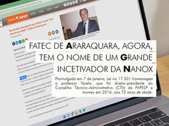 Governador promulga lei que atribui o nome do Prof. José Arana Varela à Fatec.