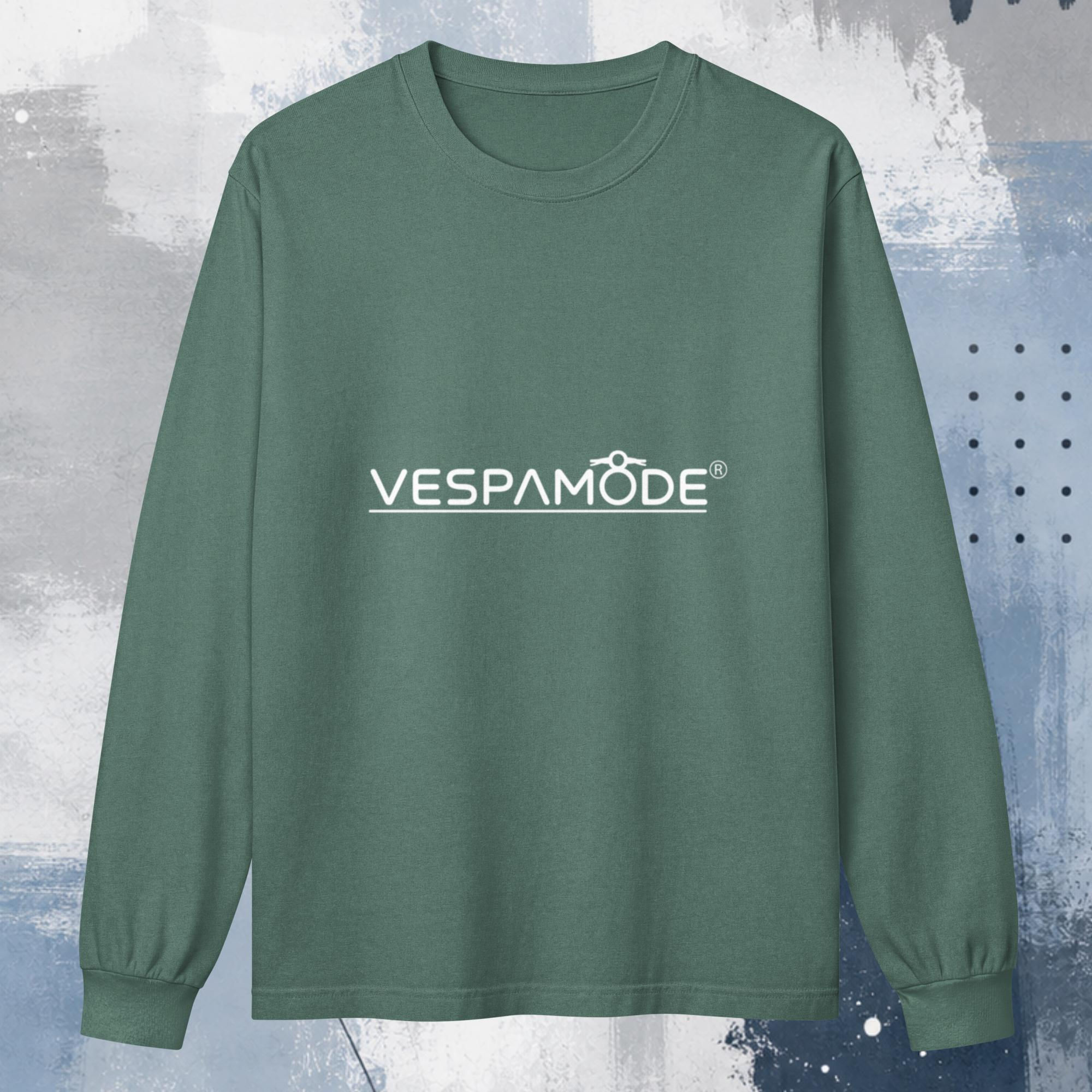 VM - Unisex garment dye heavyweight long sleeve tee