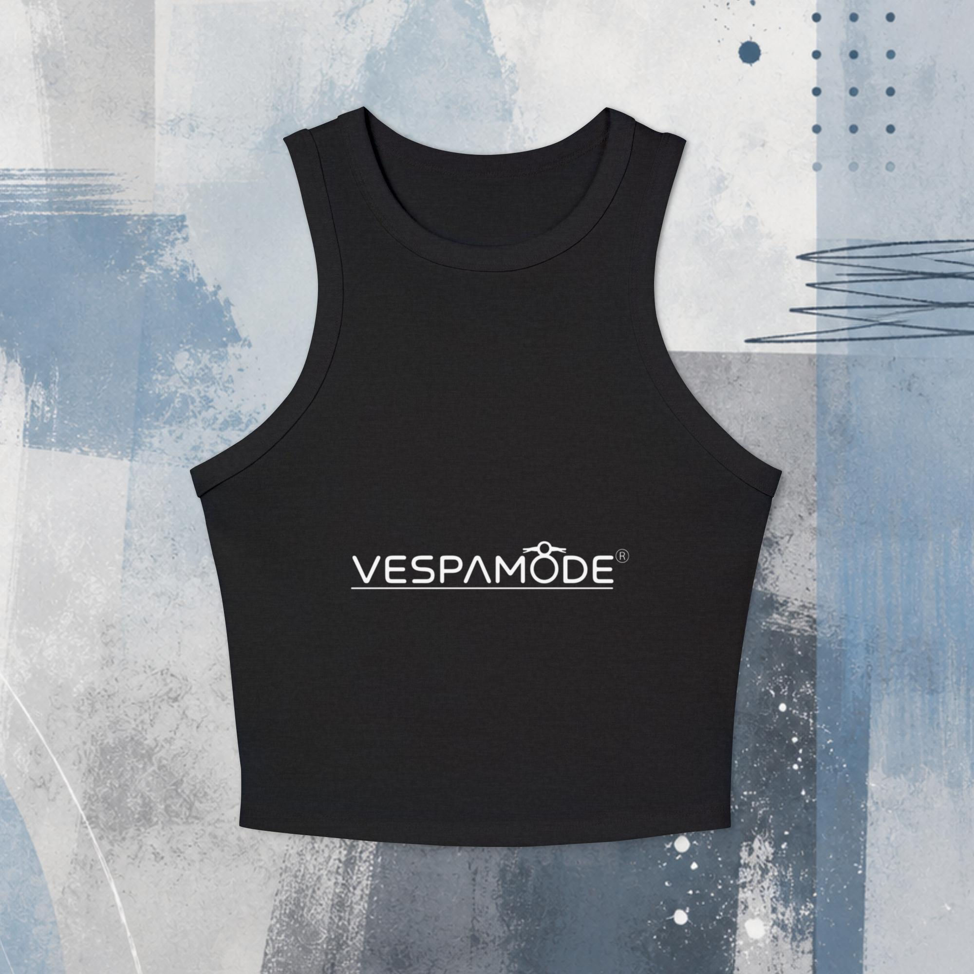 VM - Women's micro rib racer tank top