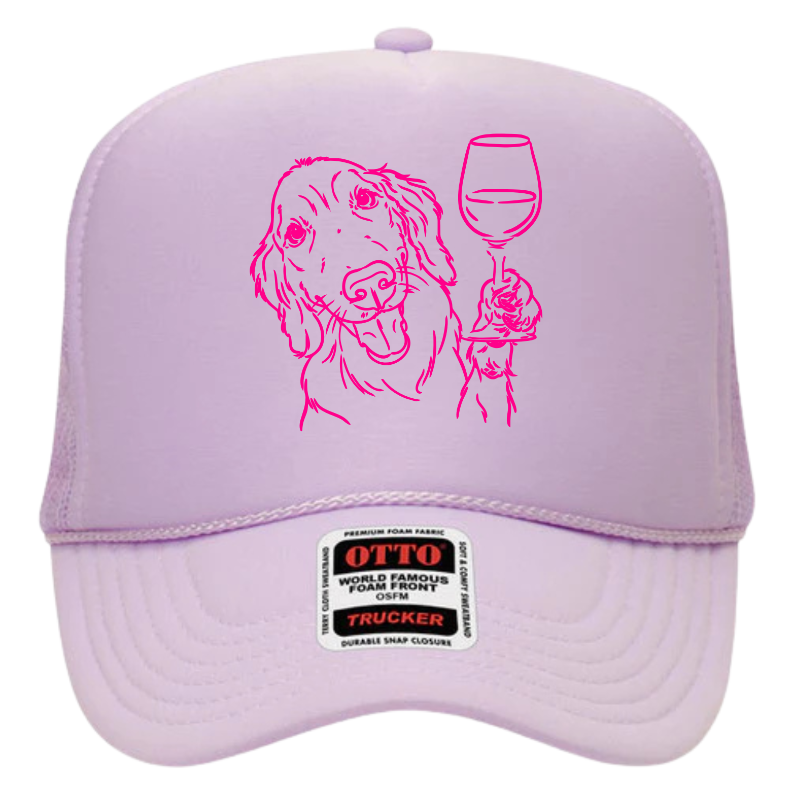 Golden with wine glass