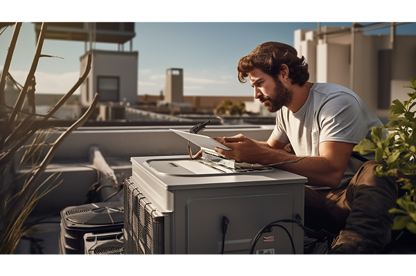CGI Air conditioning technician on-site in San Diego, California