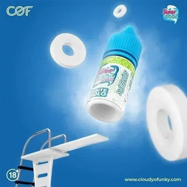 ภาพขนาดย่อ: Super Cool SaltNic 30 ML [ แท้ ] สุดยอดน้ำยาสายเย็น ผลไม้เต็มรสชาติหลากหลาย จาก Cloudyofunky นิโคติน 35mg ปริมาณ 30ml