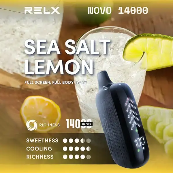 ภาพขนาดย่อ: Relx Novo 14k Disposable ออกแบบมาเพื่อประสิทธิภาพและความสะดวกสบาย บุหรี่ไฟฟ้าใช้แล้วทิ้งนี้มีจำนวนการสูบถึง 14,000 ครั้ง