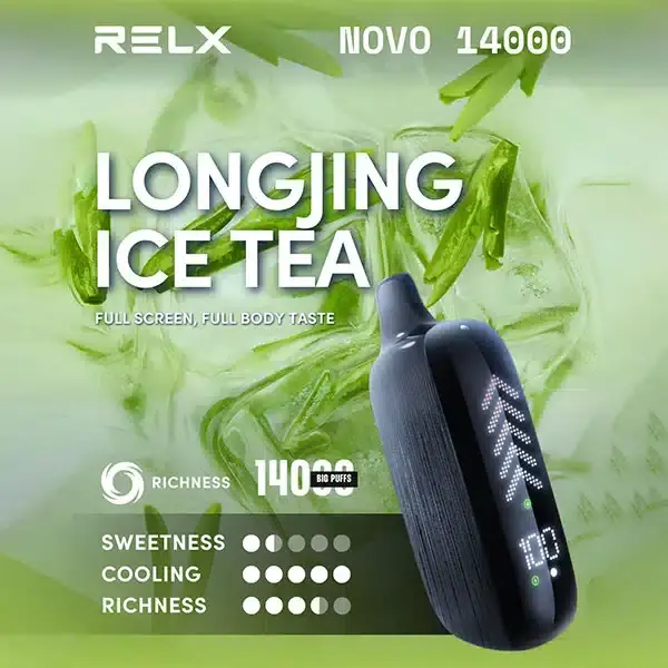 ภาพขนาดย่อ: Relx Novo 14k Disposable ออกแบบมาเพื่อประสิทธิภาพและความสะดวกสบาย บุหรี่ไฟฟ้าใช้แล้วทิ้งนี้มีจำนวนการสูบถึง 14,000 ครั้ง
