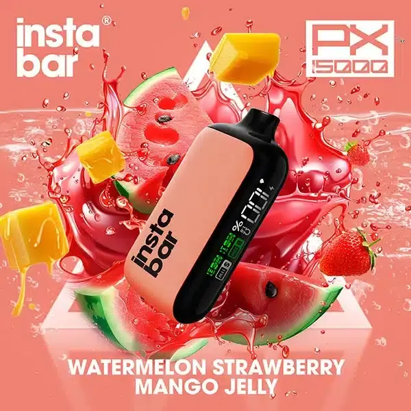 ภาพขนาดย่อ: พอต Insta Bar PX 15000 Puffs Disposable Pod เป็นพอตใช้แล้วทิ้ง 15000 คำ จากค่าย Insta Bar แบรนด์ใหม่ที่คุณต้องลอง