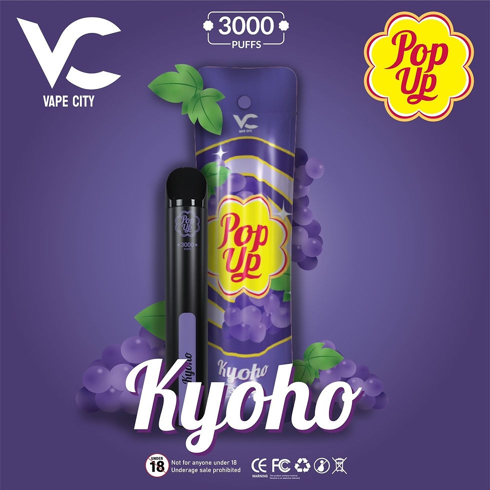 ภาพขนาดย่อ: Pop Up 3000 puff – [nic3%] – พอตใช้แล้วทิ้ง องุ่นเคียวโฮ 3000 คำ