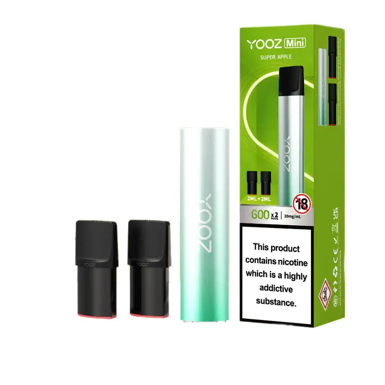 ภาพขนาดย่อ: Yooz Mini 600 Pod Kit พอตใช้แล้วทิ้ง ราคาถูก พร้อมหัวน้ำยา 2 หัว