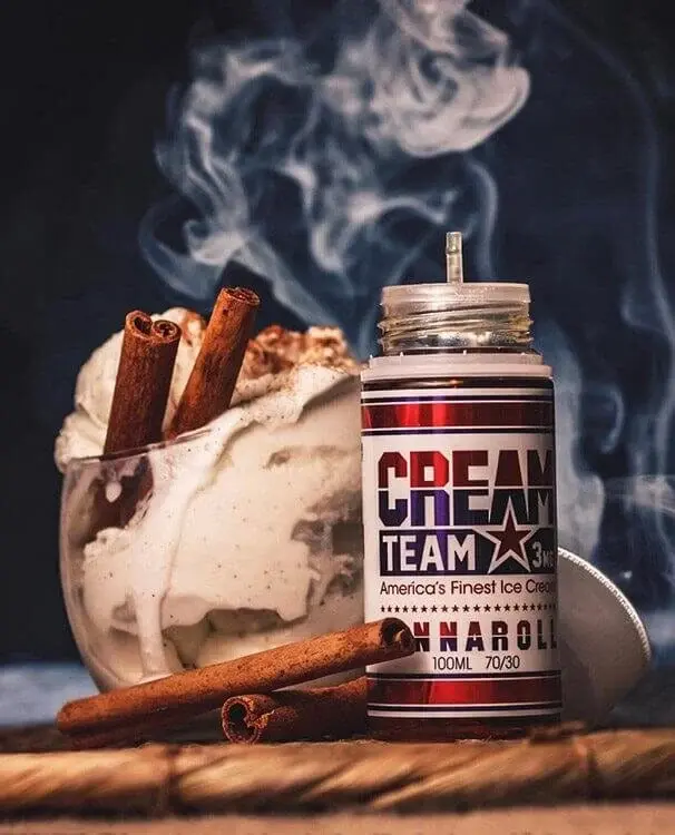 ภาพขนาดย่อ: น้ำยา Creamteam Freebase เป็นน้ำยา Freebase จากค่าย Monster Vape Labs น้ำยาที่ผู้ผลิตเขาบอกว่าพิถีพิถันทั้งการผลิต Nic 3/6 mg