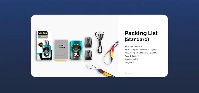 ภาพขนาดย่อ: Voopoo Argus A Pod Kit