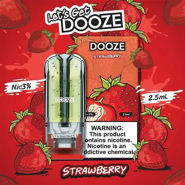 ภาพขนาดย่อ: หัวพอตพร้อมน้ำยา Dooze Pod Juice ปริมาณความจุ 2.5ml ระดับนิโคติน 3% Ceramic Coil มีรสชาติให้เลือกหลากหลายมากๆ