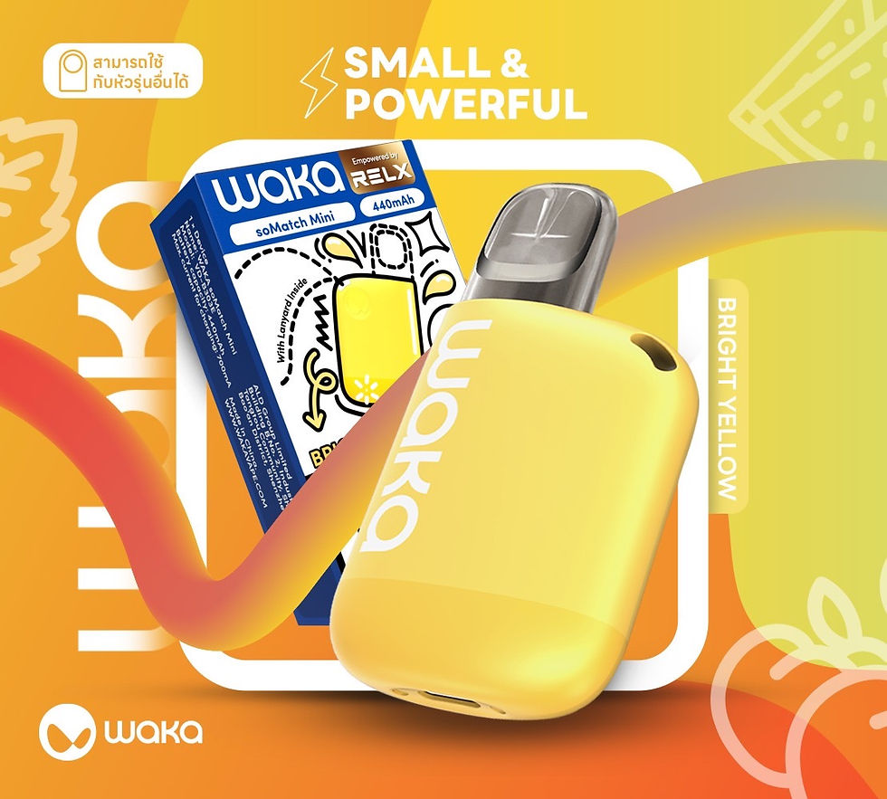 ภาพขนาดย่อ: RELX Waka soMatch Mini  ราคาประหยัด น้ำหนักเบา เครื่องเล็กพกพาง่าย มีให้เลือกทั้งหมด 6 สี