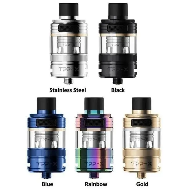 Voopoo TPP-X Full Set Tank อะตอมบุหรี่ไฟฟ้า มีดีไซน์ที่ป้องกันการรั่วไหล สามารถเติมน้ำยาบุหรี่ไฟฟ้าได้ถึง 5.5 ml