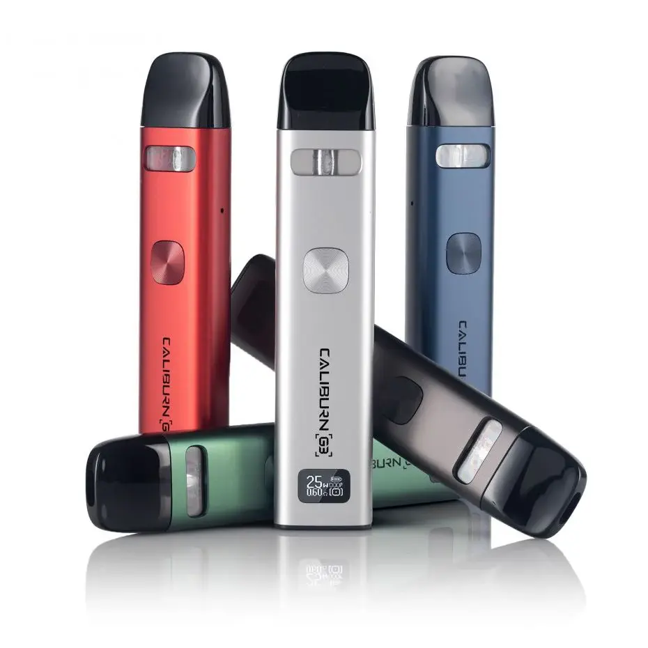 Uwell Caliburn G3 Pod Kit เป็นบุหรี่ไฟฟ้าตัวใหม่ล่าสุดจากค่าย Uwell เป็นตัวแรกในซีรีส์ G ที่รองรับ 0.6 Ω มีกำลังไฟสูงสุด 25W