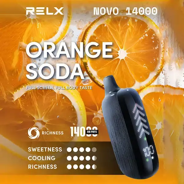 ภาพขนาดย่อ: Relx Novo 14k Disposable ออกแบบมาเพื่อประสิทธิภาพและความสะดวกสบาย บุหรี่ไฟฟ้าใช้แล้วทิ้งนี้มีจำนวนการสูบถึง 14,000 ครั้ง