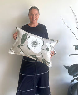 honeyflower-green-white-print