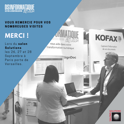 Notre participation aux Salons Solutions 2017