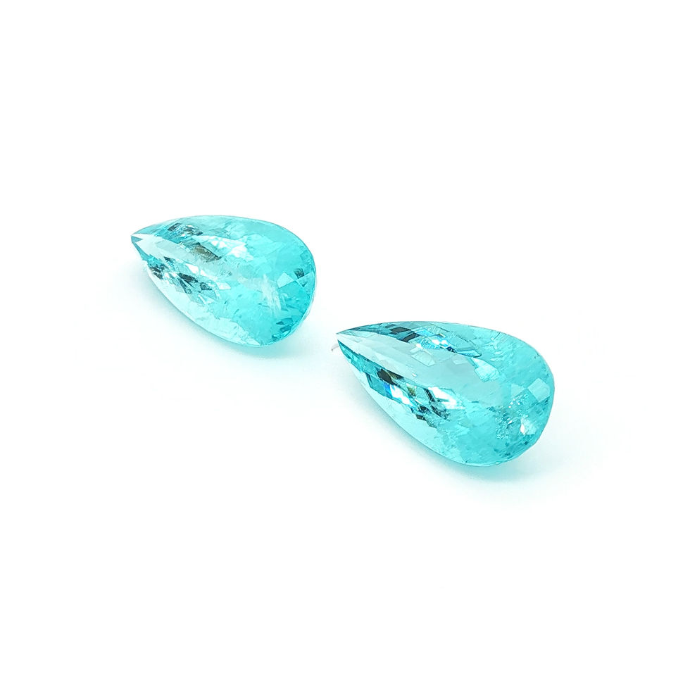 Miniature : Mozambique Paraiba Pair 16.55cts