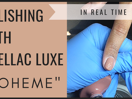 Polishing with CND Shellac LUXE "Boheme"