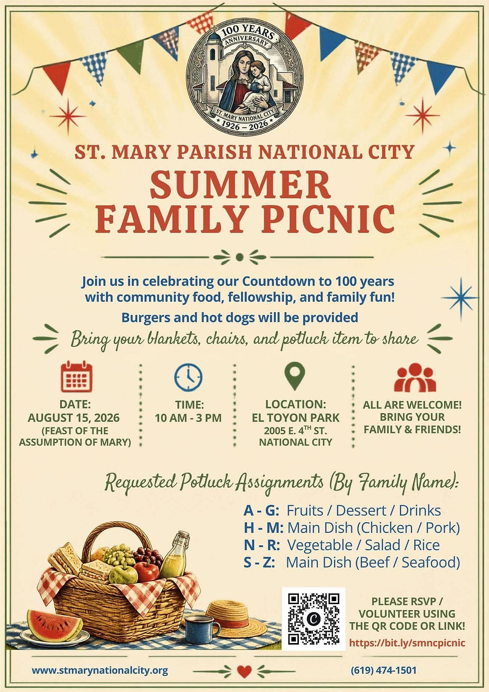 ST. MARY PARISH NATIONAL CITY SUMMER FAMILY PICNIC