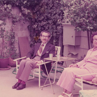 וילהלם בכנר עם אשתו