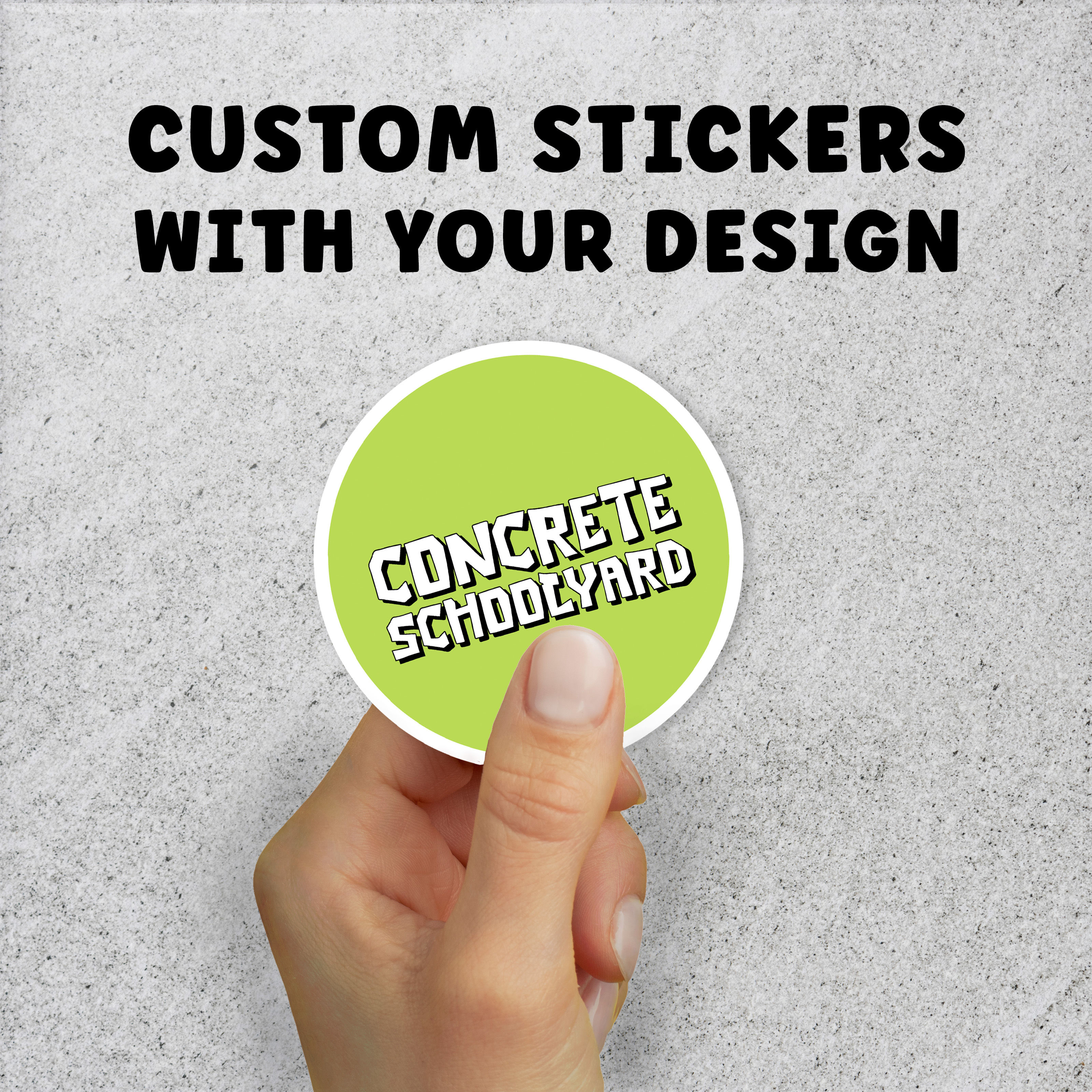 Custom Circle Stickers with your design | Up to 11.5cm
