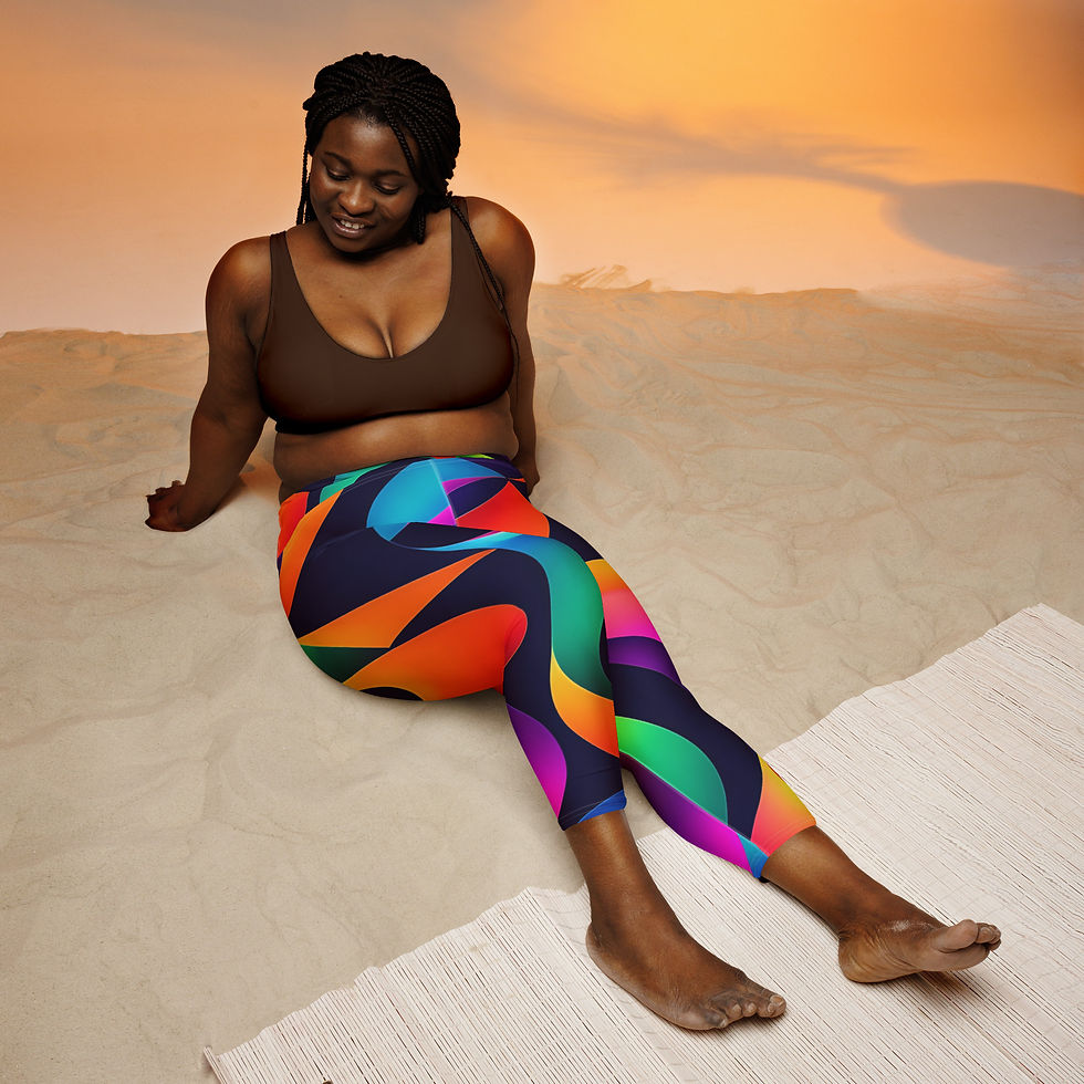 Thumbnail: Faith Tranquil Vibes Yoga Capri Leggings