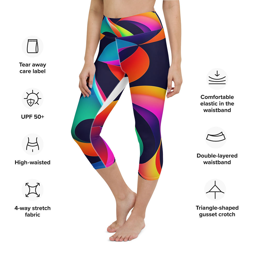 Thumbnail: Faith Tranquil Vibes Yoga Capri Leggings