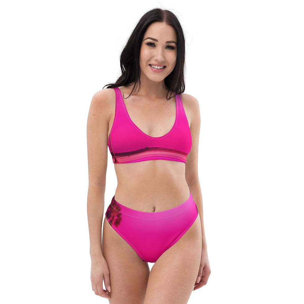 Thumbnail: Faith High-Waisted Bikini -Pink