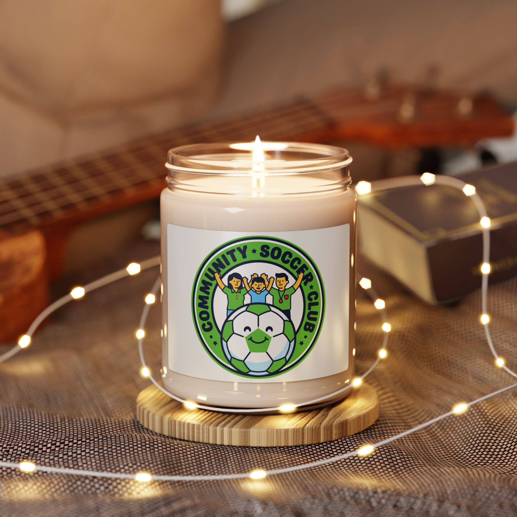 Community Soccer Club Soy Candle, soccer mom sideline supporter