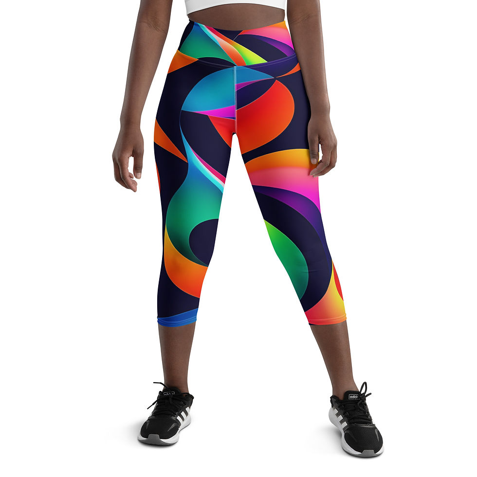 Thumbnail: Faith Tranquil Vibes Yoga Capri Leggings