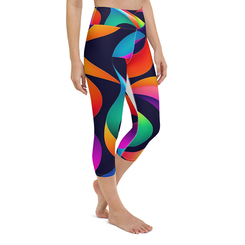 Thumbnail: Faith Tranquil Vibes Yoga Capri Leggings