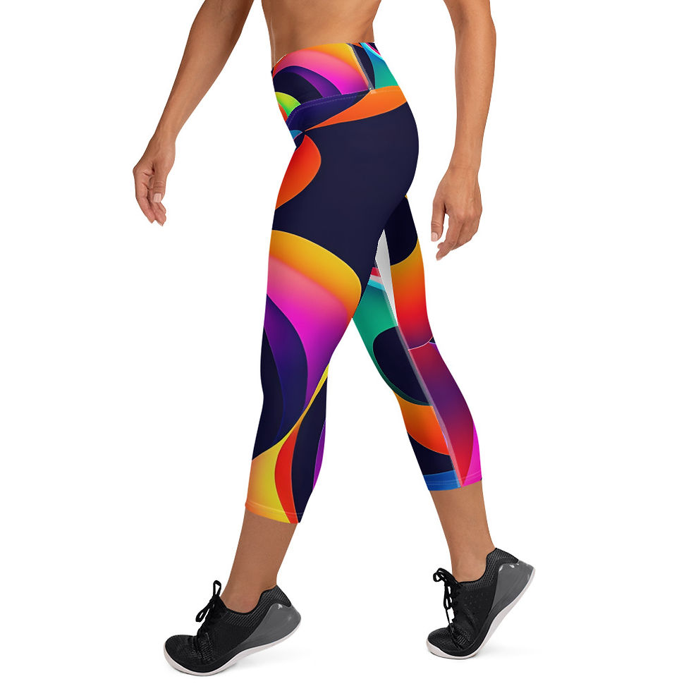 Thumbnail: Faith Tranquil Vibes Yoga Capri Leggings