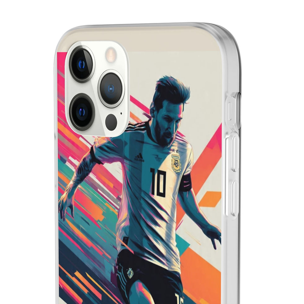 Thumbnail: Soccer Star Flexi Case — Vibrant Messi #10 Phone Cover